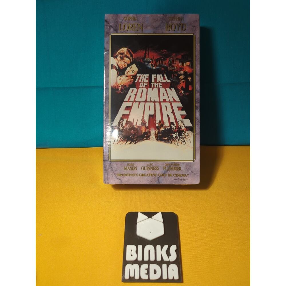 The Fall of the Roman Empire VHS SEALED Tape Best Film & Video 1964 Sophia Loren